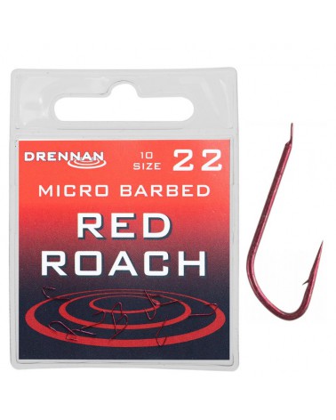 Haczyki Drennan Red Roach rozmiar 22 10szt.