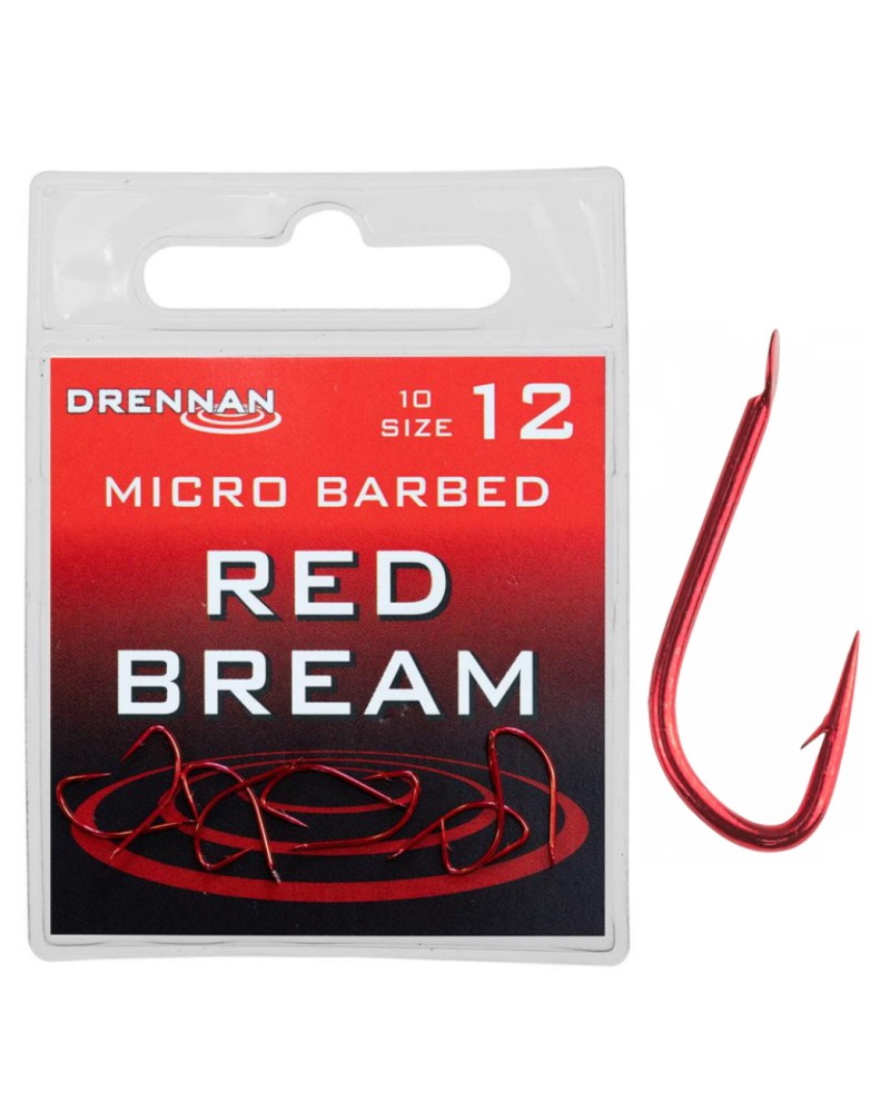 Haczyki Drennan Red Bream rozmiar 12 10szt.