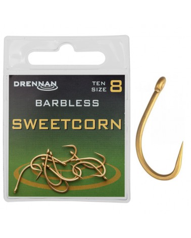 Haczyki Drennan Sweetcorn Bezzadziorowe Rozmiar 8 10szt.