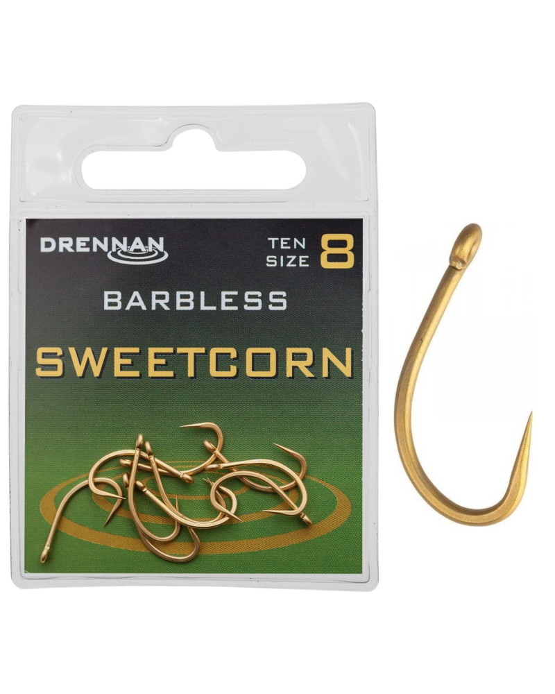 Haczyki Drennan Sweetcorn Bezzadziorowe Rozmiar 8 10szt.