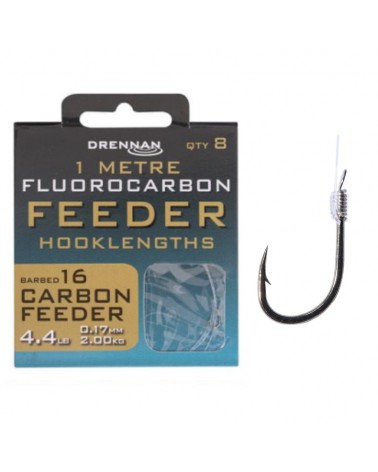 Gotowe Przypony Drennan Fluoro Feeder Carbon Feeder Rozmiar 16 0.17mm 1m