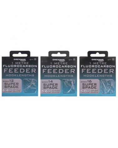Gotowe Przypony Drennan Fluoro Feeder Super Spade Rozmiar 16 0.19mm 1m