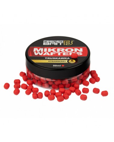 Dumbels Mikron Wafters Feeder Bait Truskawka 6mm 50ml