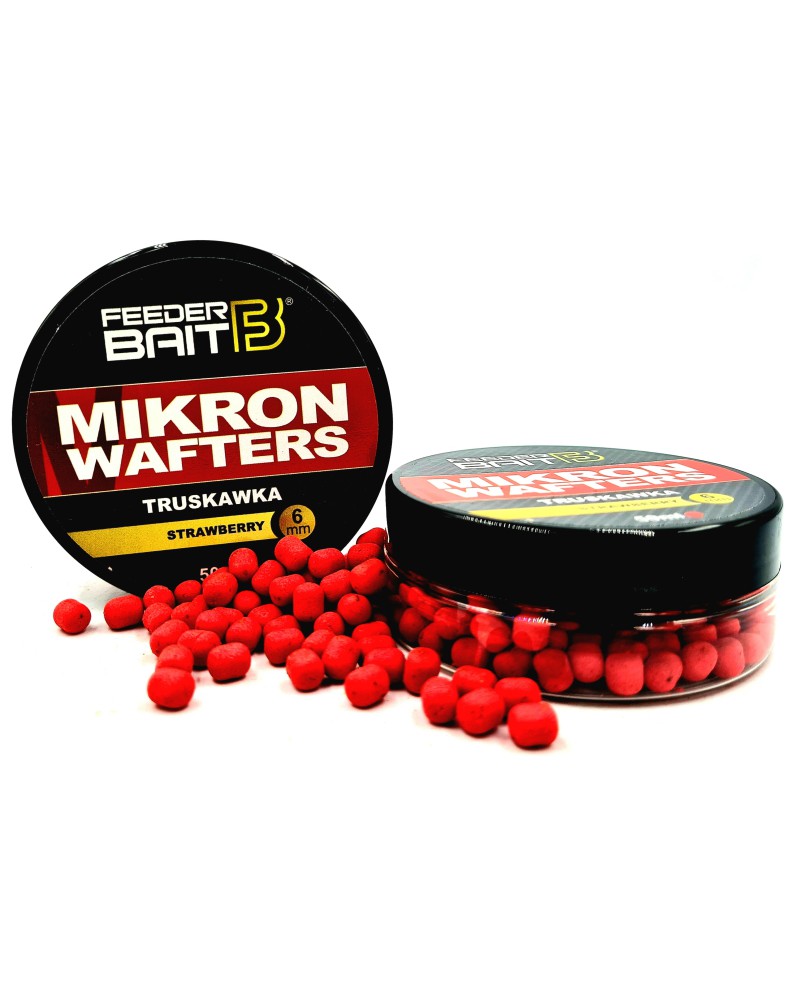 Dumbels Mikron Wafters Feeder Bait Truskawka 6mm 50ml