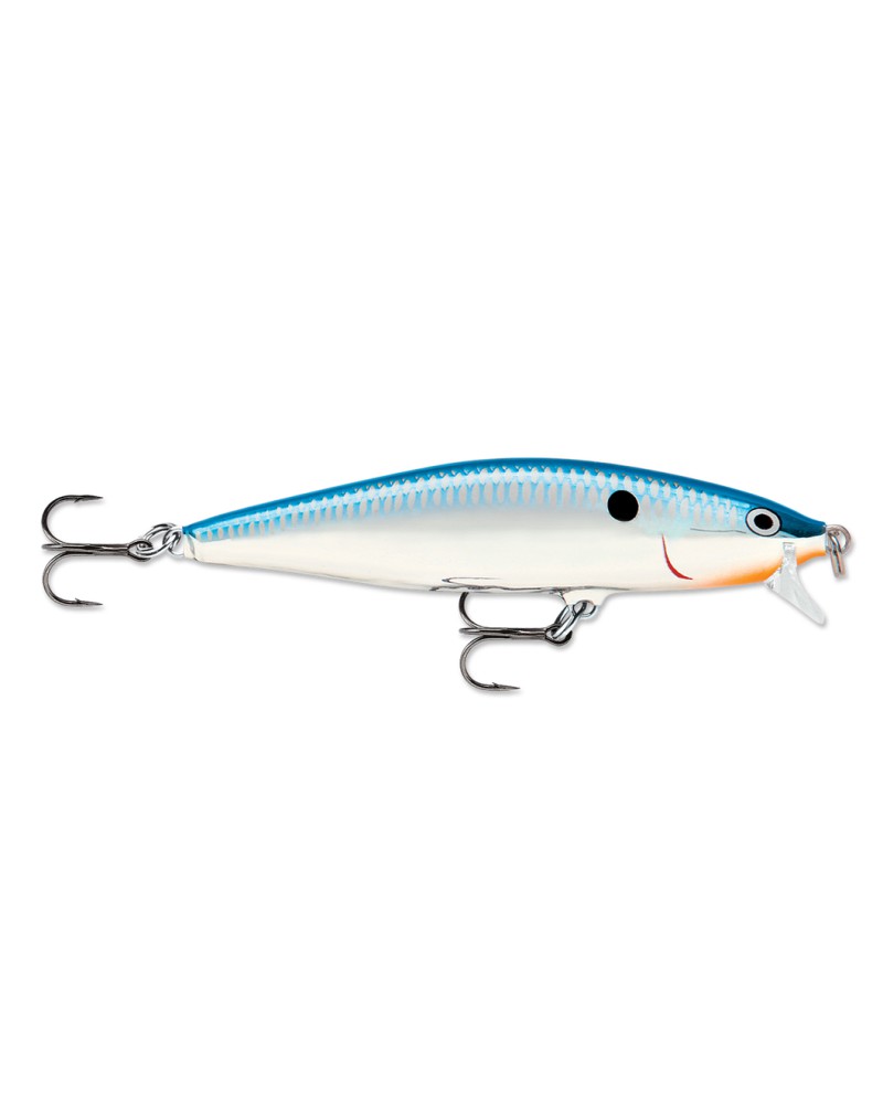 Wobler Rapala Flat Rap 8cm 7g SB Silver Blue do 1.8m pływający