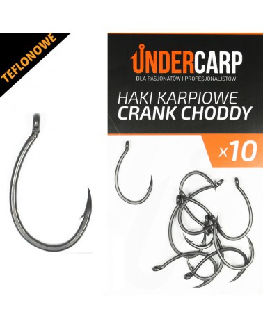 Teflonowe haki karpiowe Undercarp Crank Choddy 4