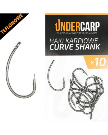 Teflonowe haki karpiowe Undercarp Curve Shank 2