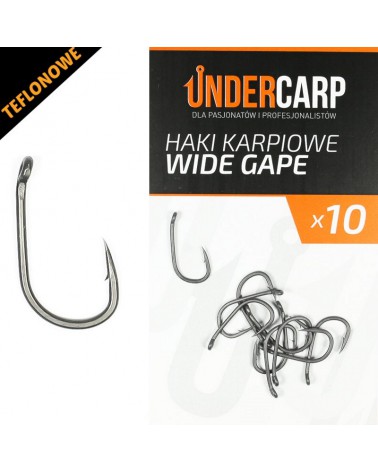 Teflonowe haki karpiowe Undercarp Wide Gape 2