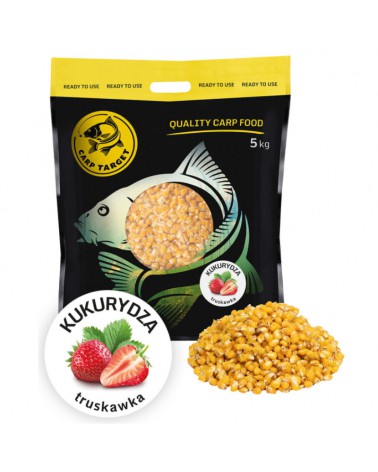 Gotowa Kukurydza Wędkarska Carp Target Truskawka 5 kg