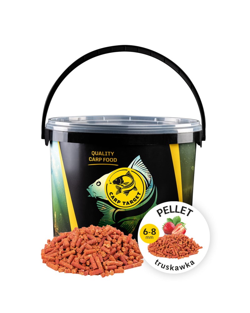 Pellet Zanętowy Carp Target Truskawka 8mm 7kg