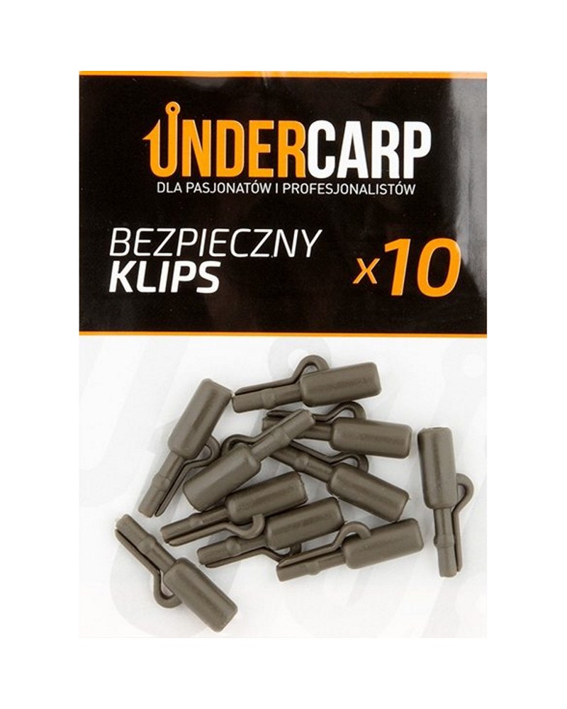 Bezpieczny Klips Zielony Undercarp 10szt.