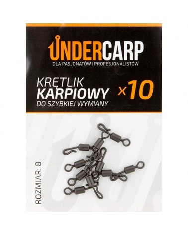 Krętlik Karpiowy Do Szybkiej Wymiany Undercarp Rozmiar 8 10szt.