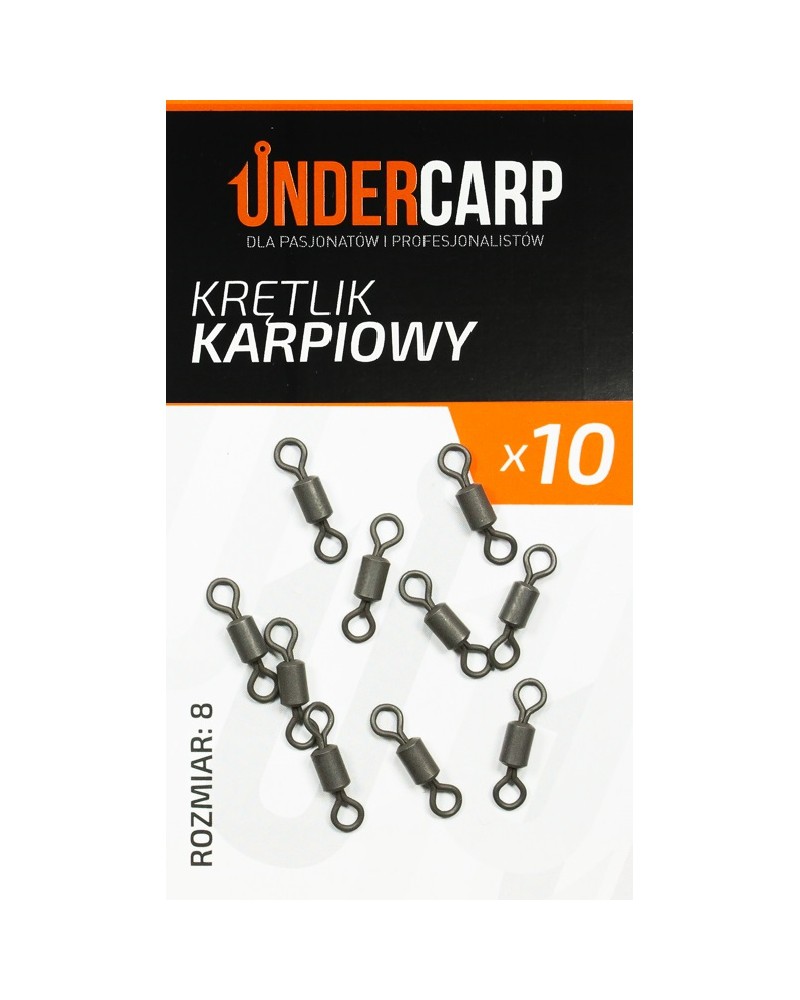 Krętlik Karpiowy Undercarp Rozmiar 8 10szt.