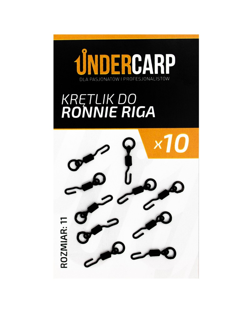 Krętlik Karpiowy Undercarp Do Ronnie Riga Rozmiar 11 10szt.