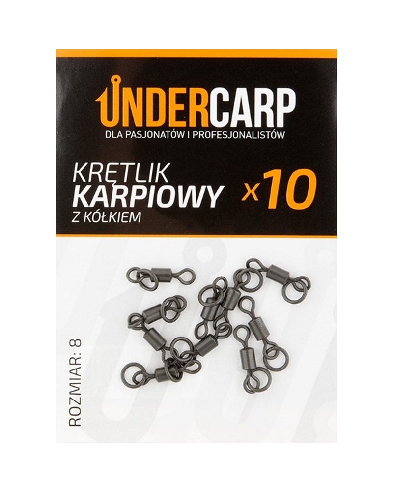 Krętlik Karpiowy Undercarp Z Kółkiem Rozmiar 8 10szt.