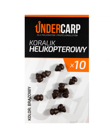 Koralik Helikopterowy Undercarp - Brązowy 10szt.