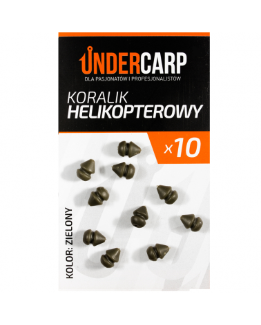 Koralik Helikopterowy Undercarp - Zielony 10szt.
