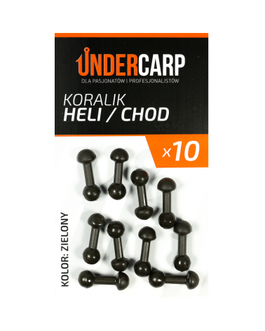 Koralik Heli/Chod Undercarp - Zielony 10szt.