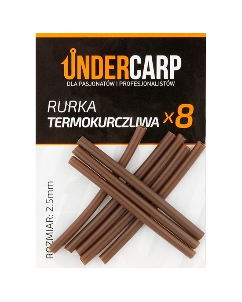 Rurka Termokurczliwa Undercarp Brązowa 2.5mm 8szt.