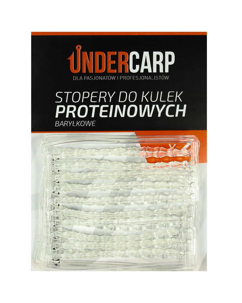Stopery Do Kulek Proteinowych Undercarp Baryłkowe - Przezroczyste