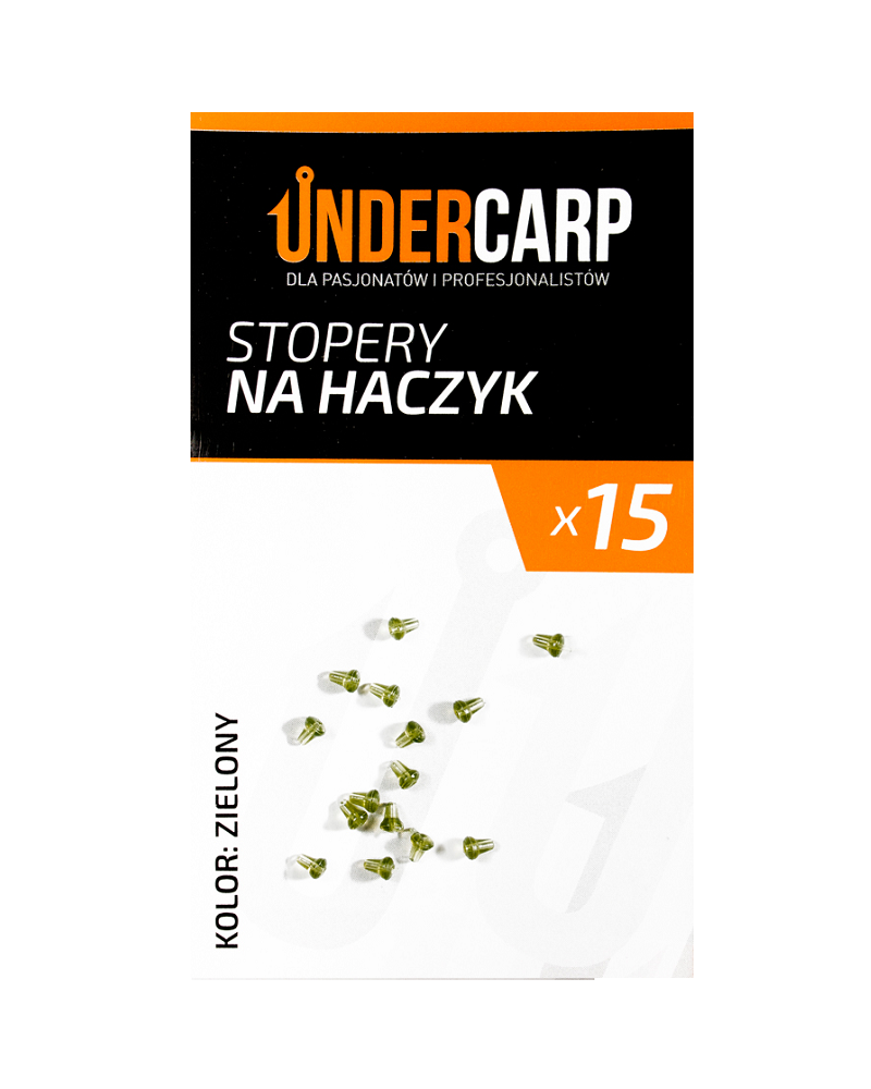 Stopery Na Haczyk Undercarp - Zielone 15szt.
