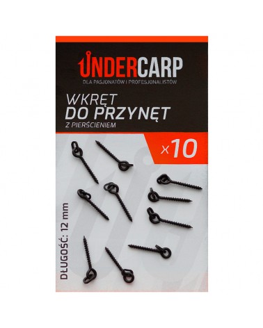 Wkręt Do Przynęt Undercarp Z Pierścieniem 12mm 10szt.