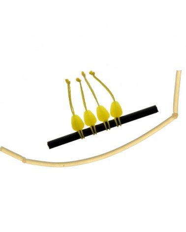 Dacron Connector Flagman Medium Size 5-7.4 Yellow Color 4szt.