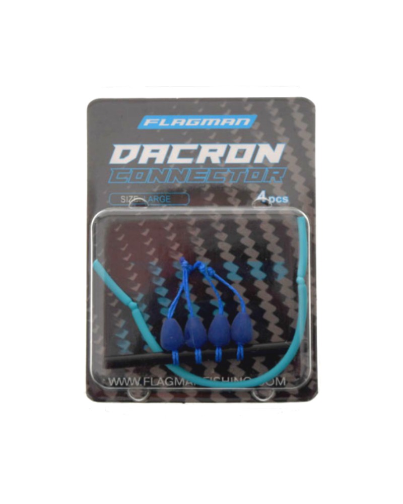 Łącznik Dacron Connector Flagman Large Size 6-8 Blue Color 4szt.