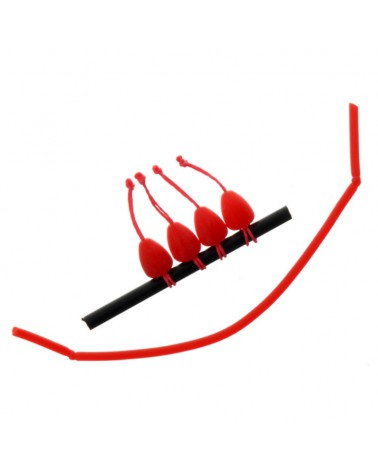 Łącznik Dacron Connector Flagman Xlarge Size 7-9 Red Color 4szt.