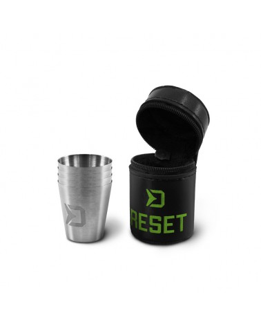 Zestaw Kieliszków Delphin Ze Stali Nierdzewnej Reset 4w1 4x30ml