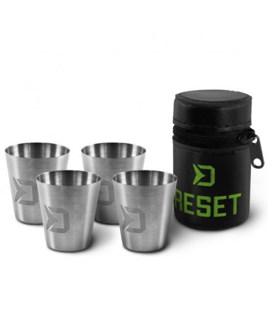 Zestaw Kieliszków Delphin Ze Stali Nierdzewnej Reset 4w1 4x30ml