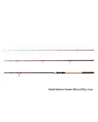 Wędka Delphin Magma M3 Medium Feeder 360cm/120g