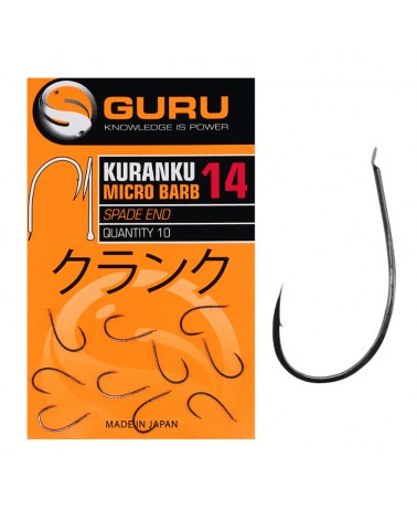 Haczyki Guru Kuranku Size 14 Barbed/Spade End 10szt