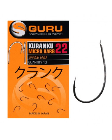 Haczyki Guru Kuranku Size 22 Barbed/Spade End 10szt