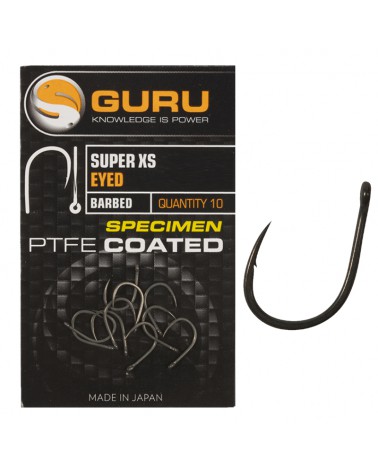 Haczyki Guru Super XS Size 8 Barbed/Eyed 10szt.