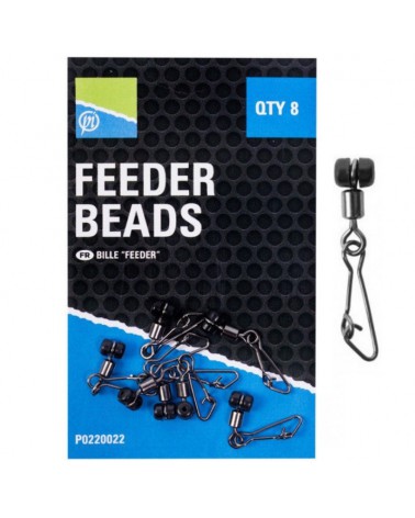 Łącznik/ Krętlik z Agrafką Preston Feeder Beads 8szt.