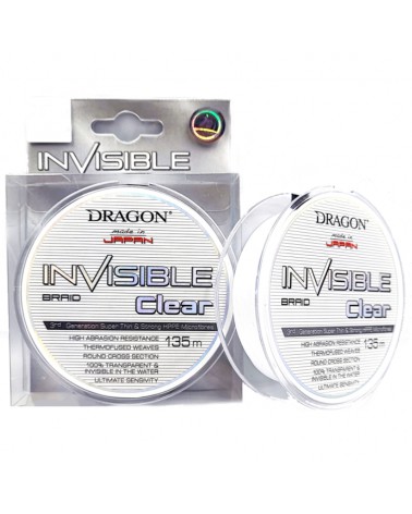 Plecionka Dragon Invisible 135m CLEAR - 0.08mm 6.20kg