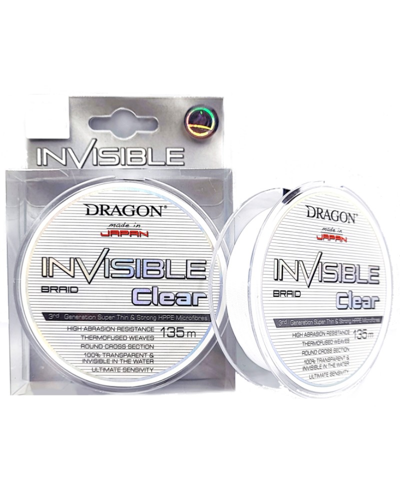 Plecionka Dragon Invisible Clear 135m - 0.14mm 12.90kg