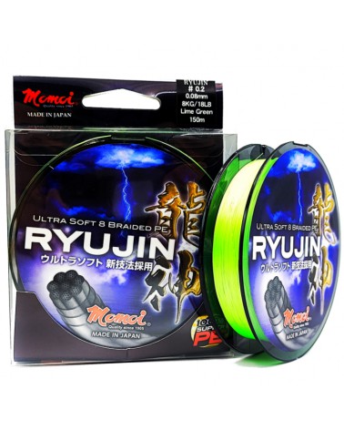 Plecionka Momoi Ryujin Zielona Fluo 150m 0.06mm 6.0kg