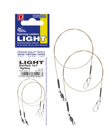 Przypon Light Surflon Dragon 1x7 7kg 30cm 2szt.