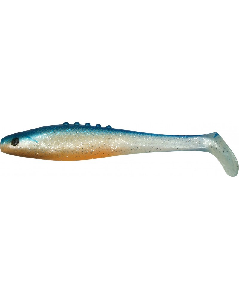 Guma Dragon Ripper Lunatic 3.5" 8.5cm Pearl Blue Silver Glitter Orange 3szt.