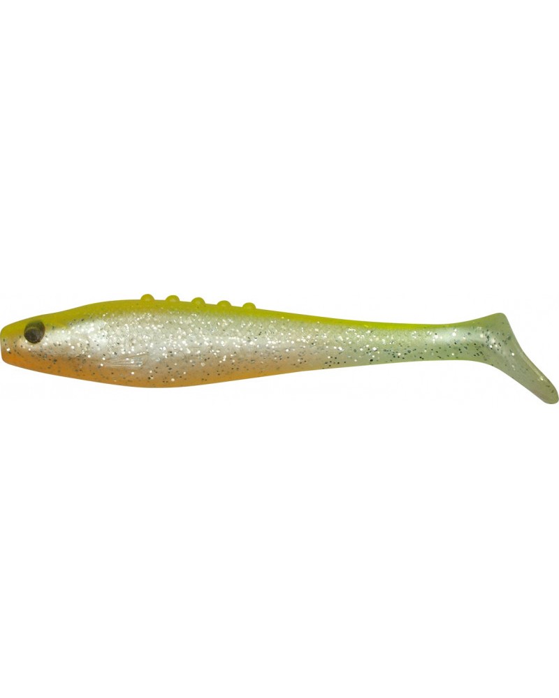 Guma Dragon Ripper Lunatic 3.5" 8.5cm Pearl Yellow Silver Glitter Orange 3szt.