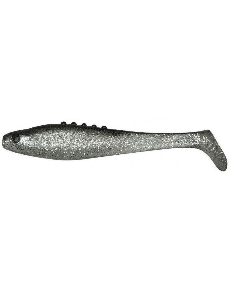 Guma Dragon Ripper Lunatic 3.5" 8.5cm Clear Black Silver Glitter 3szt.