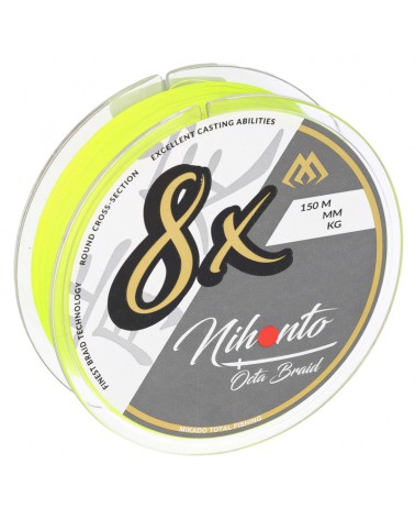 Plecionka Mikado Nihonto Octa Braid Fluo 150m 0,10mm