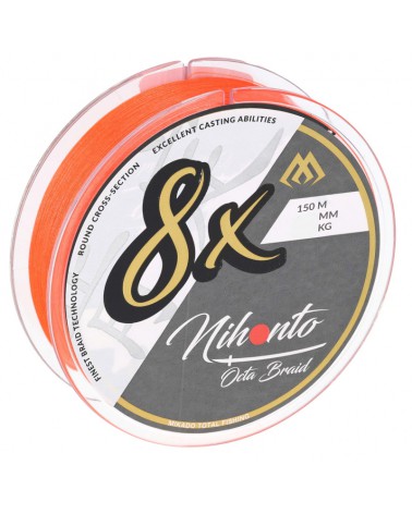 Plecionka Mikado Nihonto Octa Braid Orange 150m 0.10mm