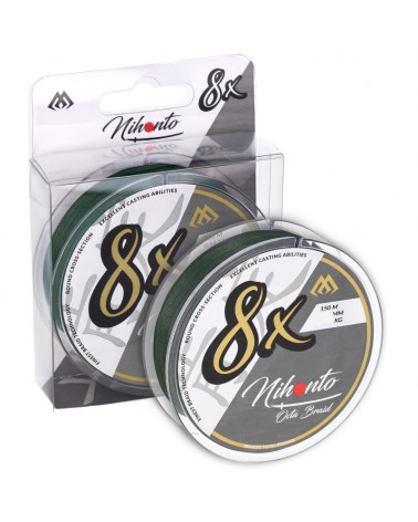 Plecionka Mikado Nihonto Octa Braid Green 150m 0,14mm