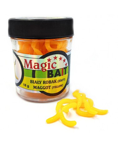 Przynęta Traper Magic Bait Biały Robak Żółty