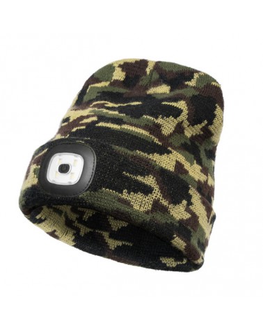 Czapka Zimowa Delphin CamouLED Ciepła Z Latarką