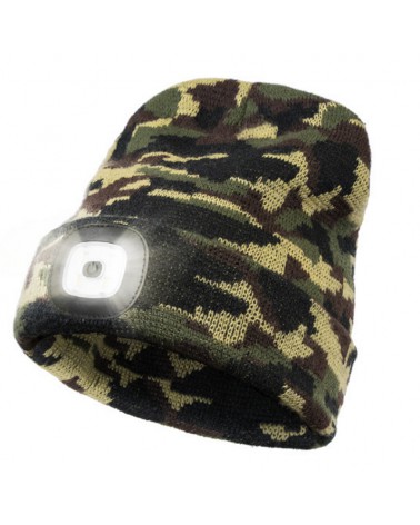 Czapka Zimowa Delphin CamouLED Ciepła Z Latarką