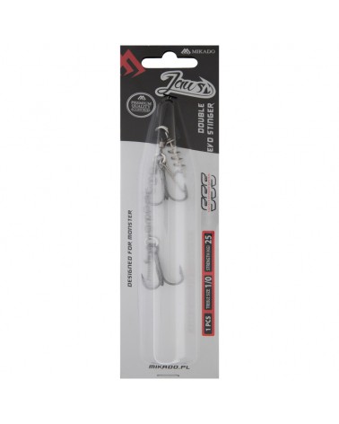 Dozbrojka Mikado Jaws Z Krętlików Double Evo Stinger 25kg Kotwice Nr 1/0 op. 1szt.